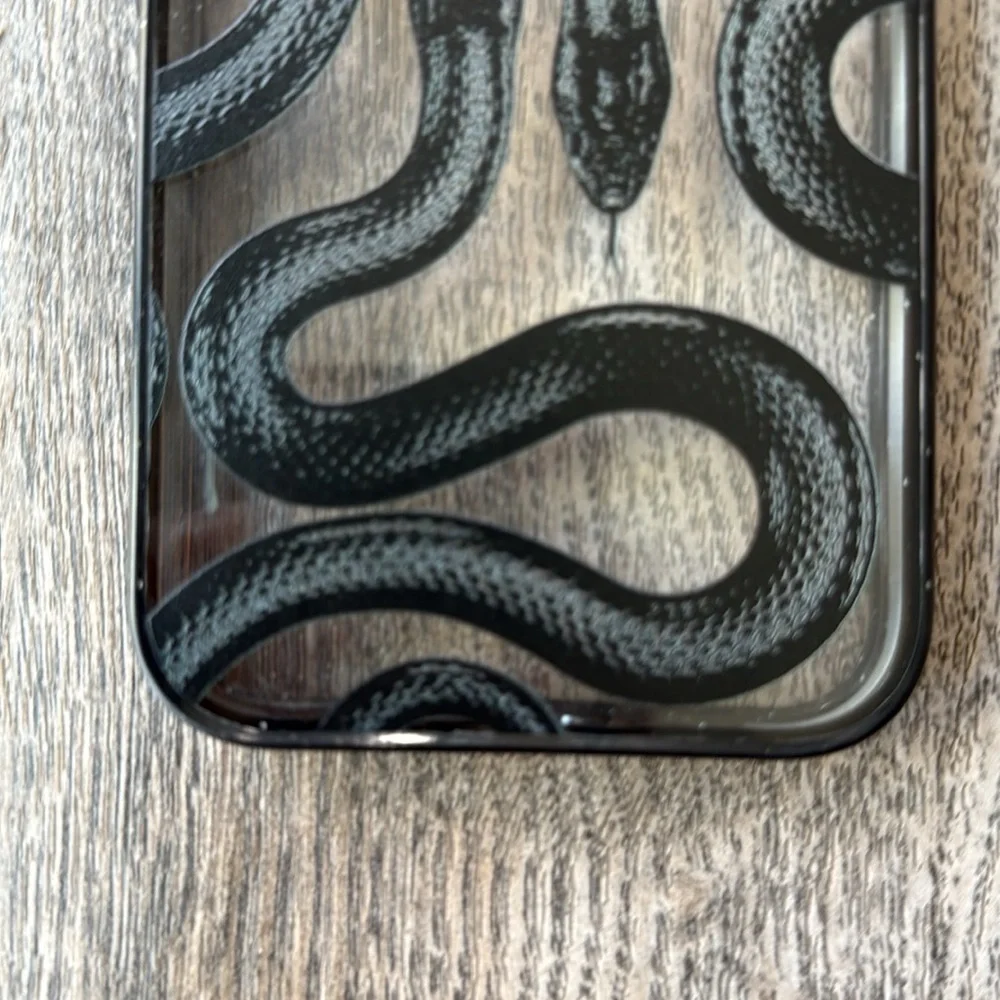 Casetify Cell Phone Case Black Kingsnake Snake iPhone 13 Pro Max Clear